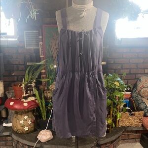 Purple Sleeveless Scoop Neck Mini Sundress